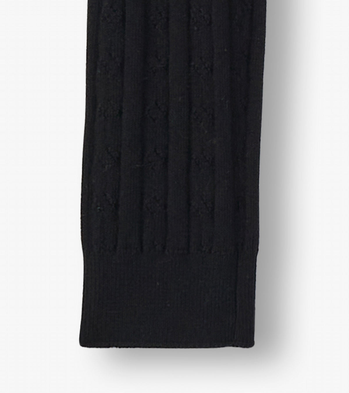 Hatley Girls Black Cable Knit Leggings