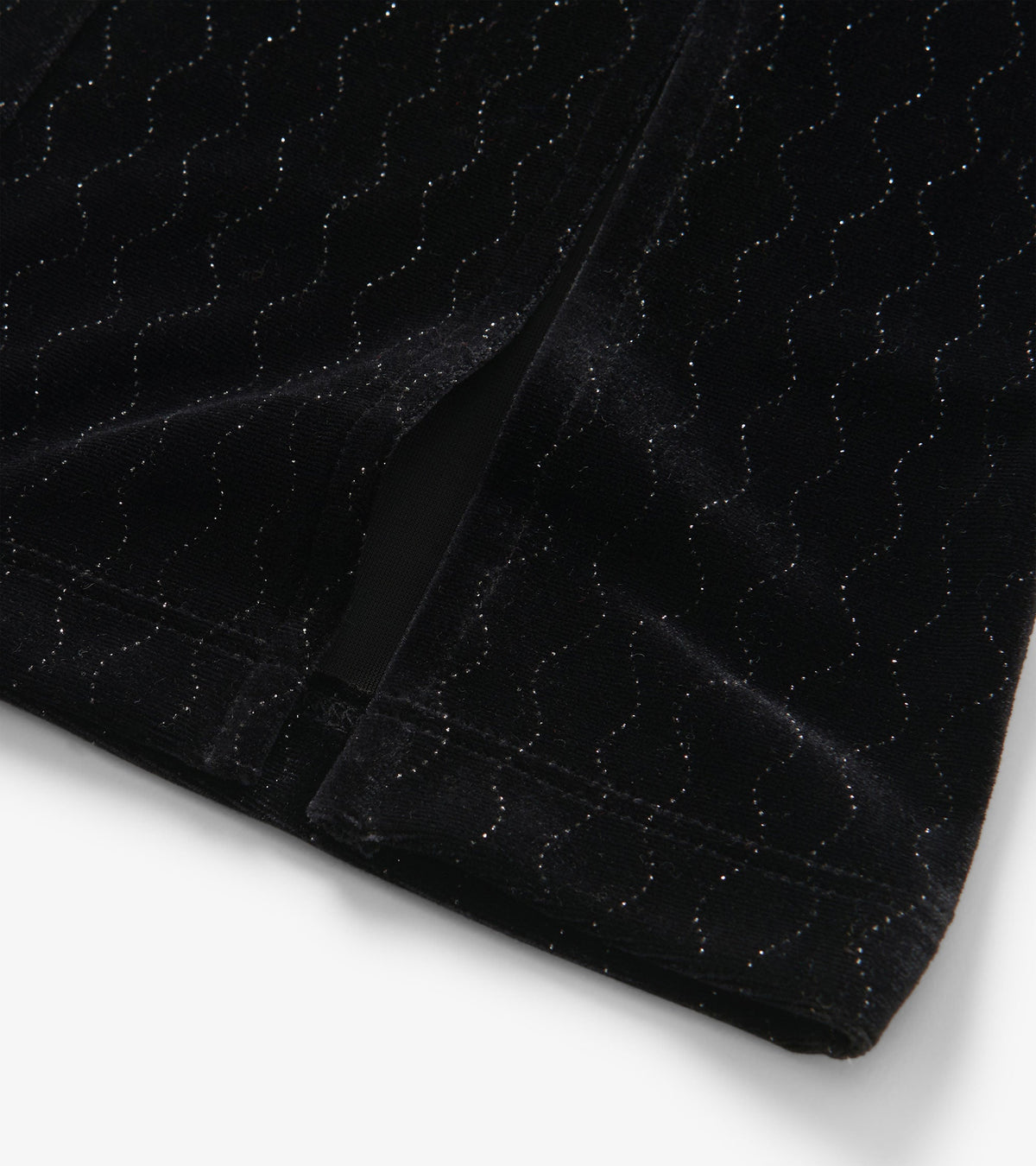 Hatley Girls Black Sparkle Wave Velour Flared Pants