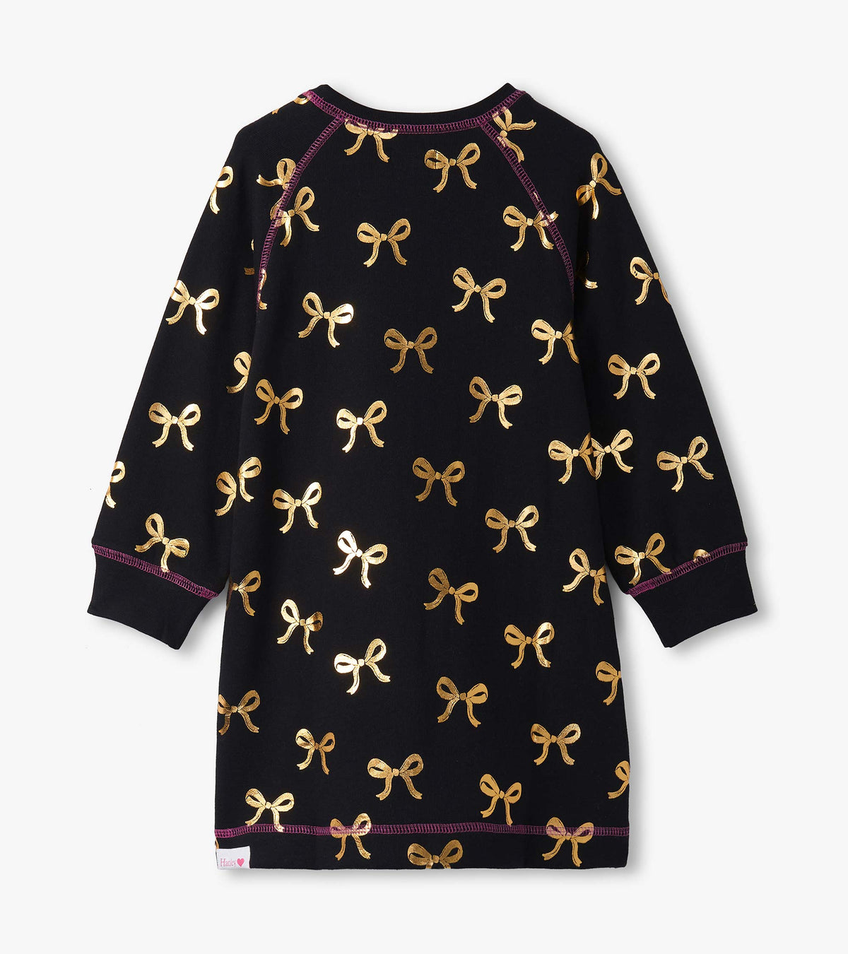 Hatley Girls Gold Bows Sweater Dress