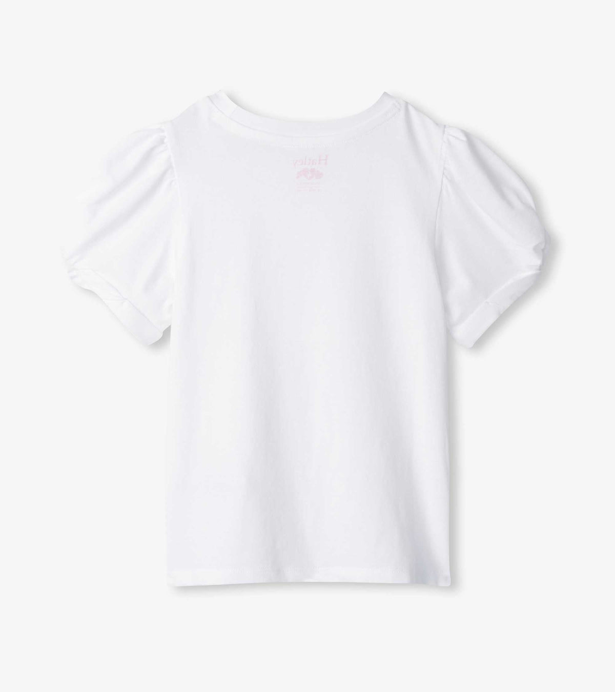 Hatley Girls White Twisted Sleeve Tee