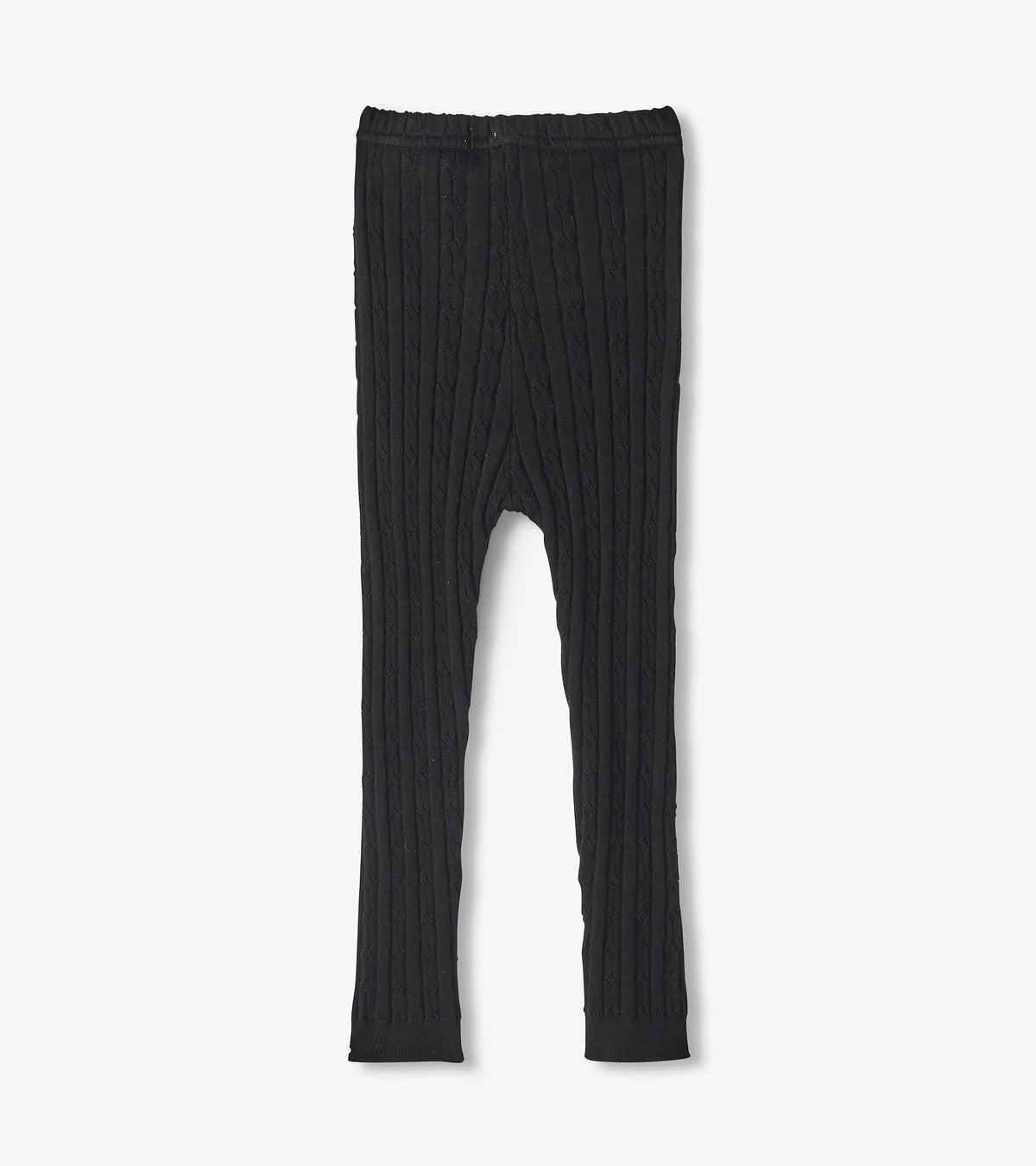 Hatley Baby Girls Black Cable Knit Leggings