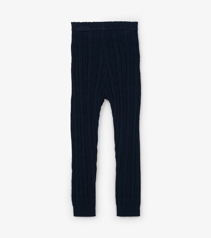 Hatley Baby Navy Cable Knit Leggings