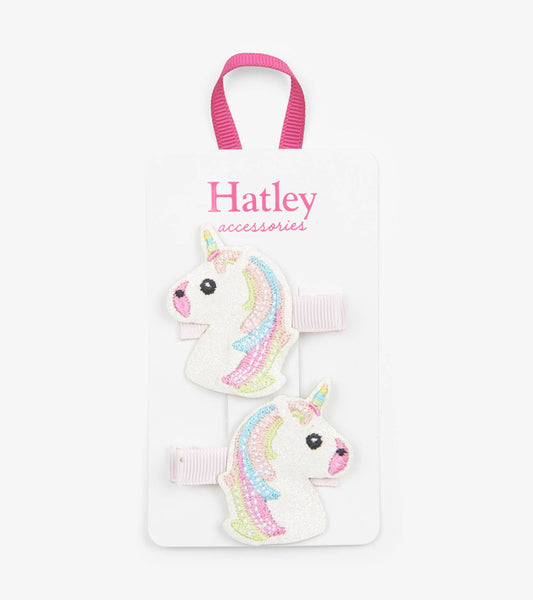 Hatley Glitzy Unicorns Glitter Hair Clips