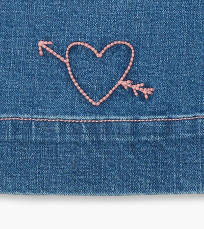 Hatley Girls Stretch Denim Wide Leg Pants