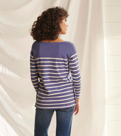 Hatley Ali Breton Top - Indigo Stripes