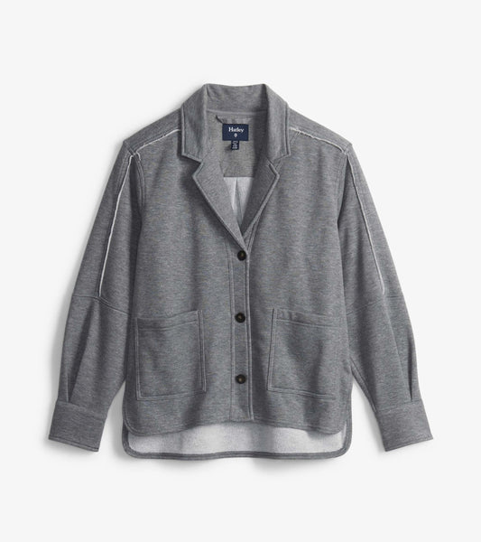 Hatley Emily Relaxed Blazer - Charcoal Melange
