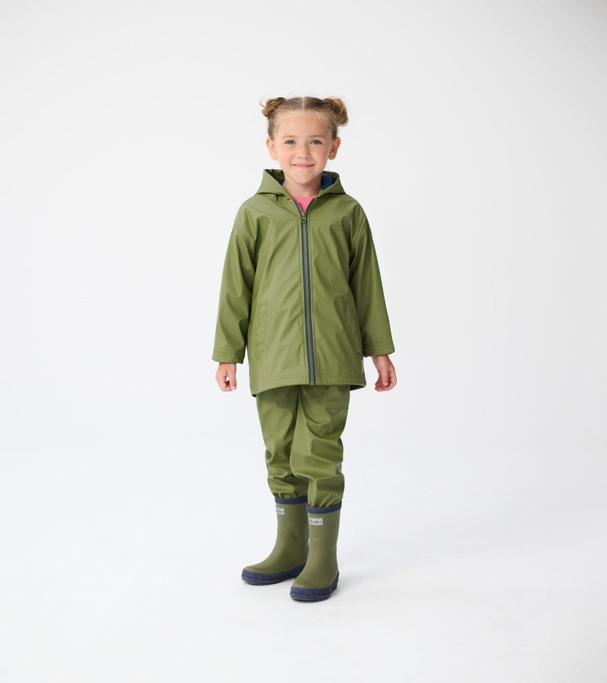 Hatley Kids Forest Green Matte Rain Boots