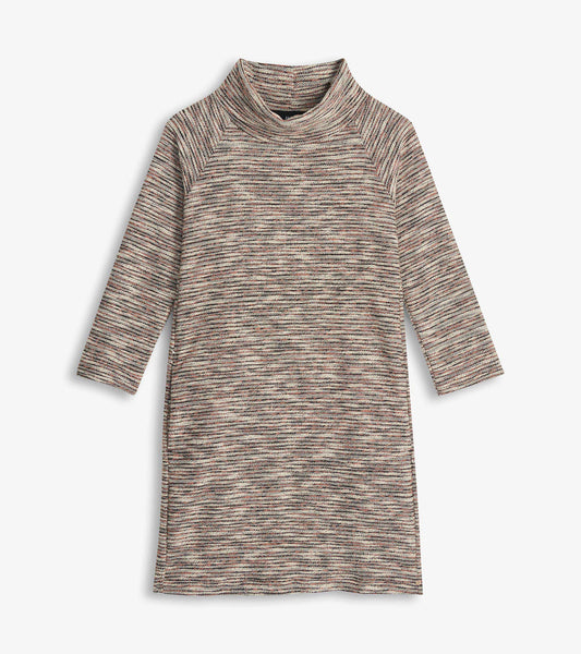 Hatley Draped Collar Dress - Heather Grey