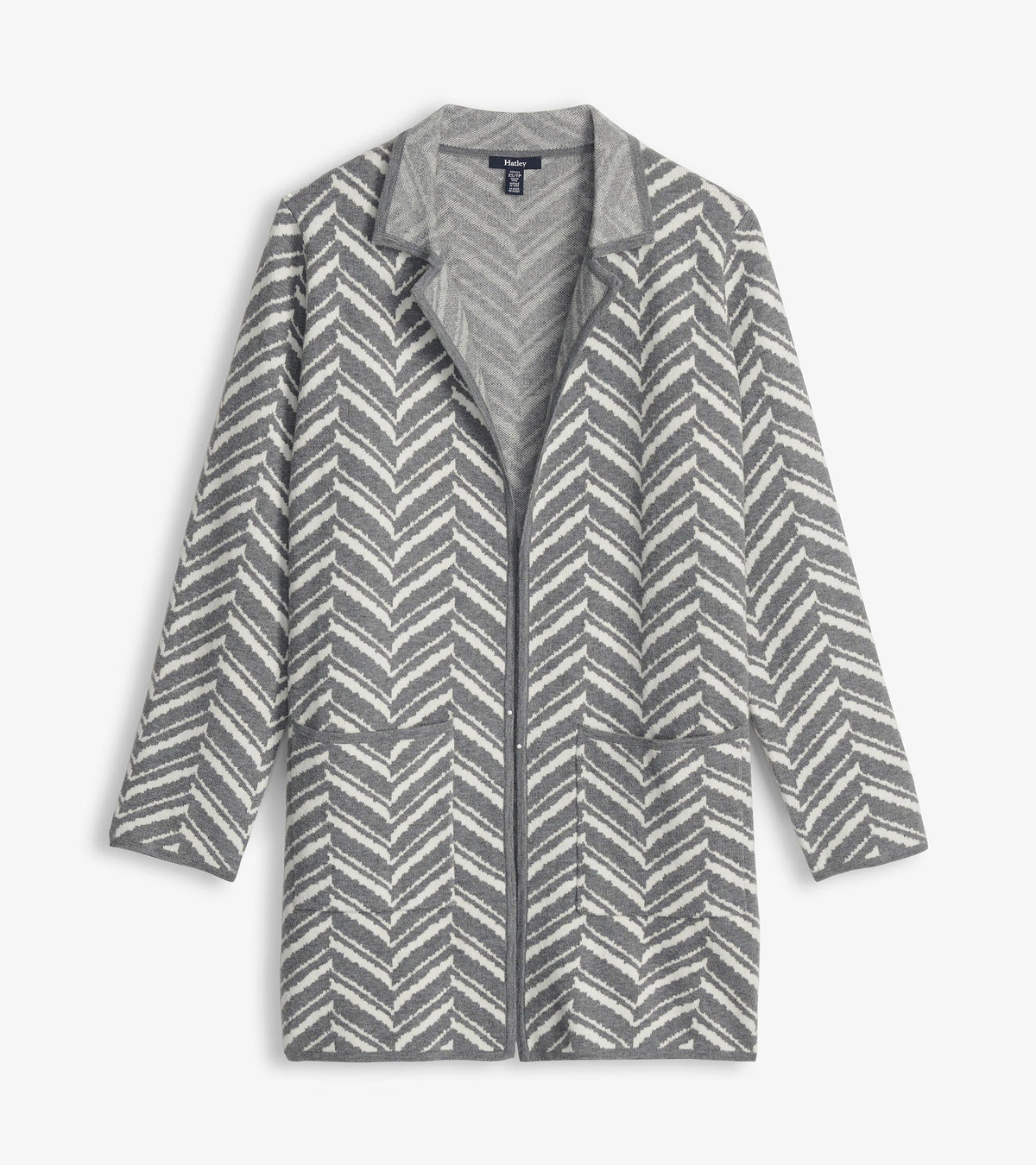 Hatley Sweater Blazer - Grey Chevron