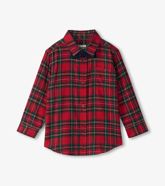 Hatley Boys Red Plaid Button Down Shirt