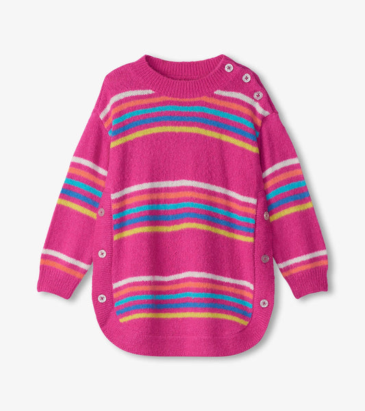 Hatley Girls Rainbow Stripes Sweater Tunic
