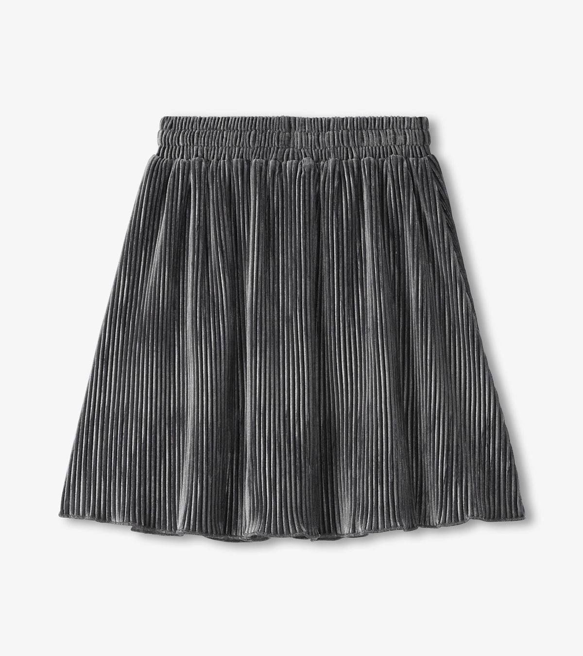 Hatley Girls Silver Shine Pleated Velour Skirt