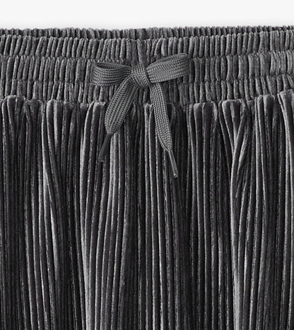 Hatley Girls Silver Shine Pleated Velour Skirt