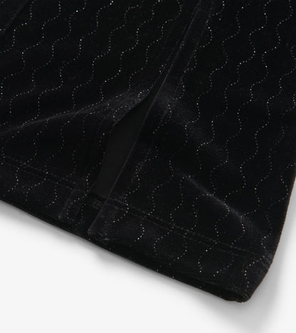 Hatley Girls Black Sparkle Wave Velour Flared Pants