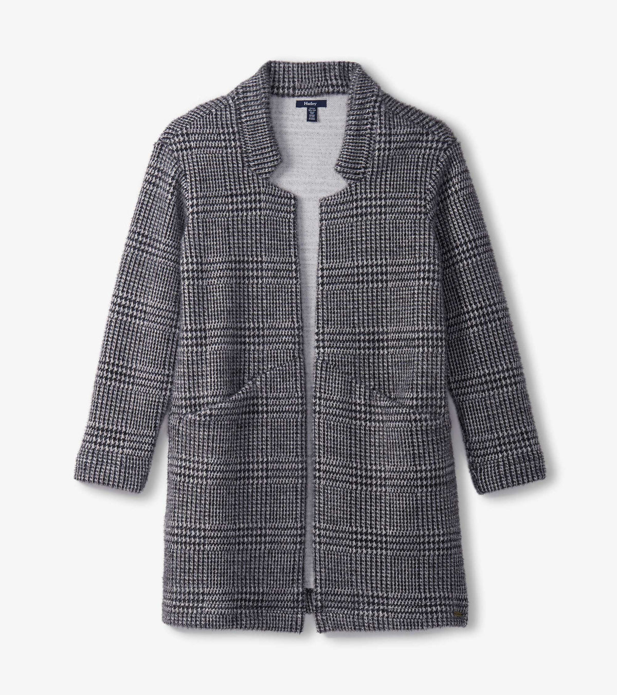 Hatley Cozy Open Blazer - Black Check