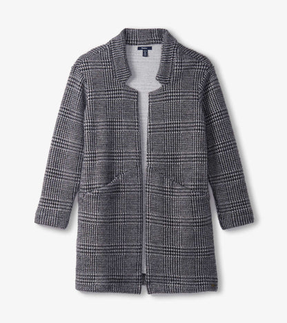 Hatley Cozy Open Blazer - Black Check