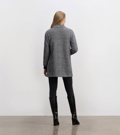 Hatley Cozy Open Blazer - Black Check