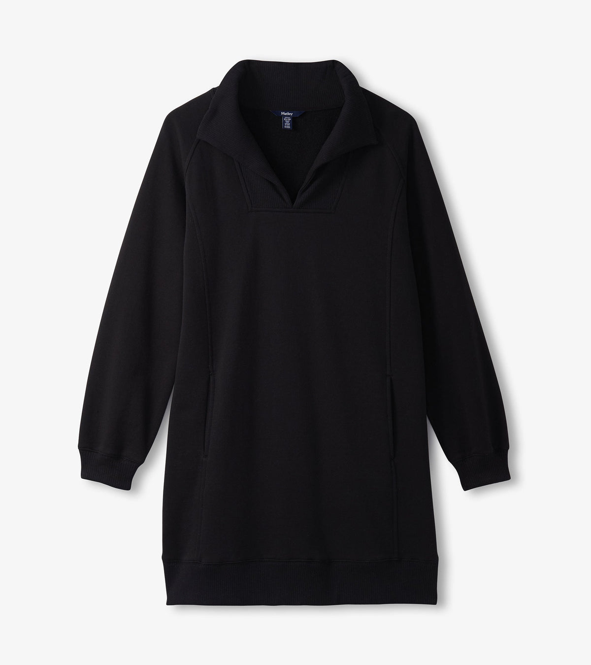Hatley Anna Notch Neck Dress - Black