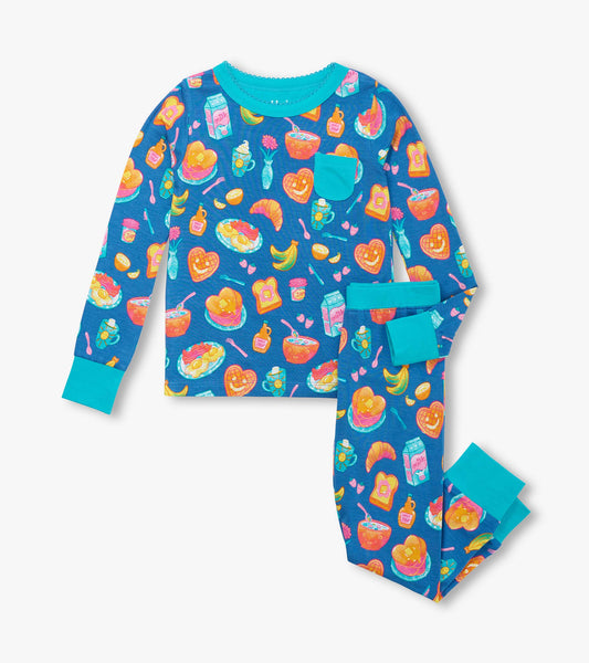 Hatley Girls Breakfast Bamboo Pajama Set