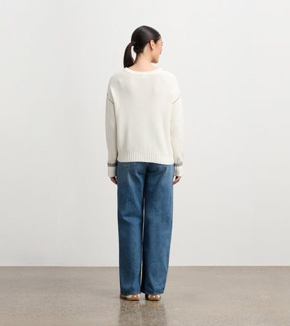 Hatley Waffle Knit Sweater - Cream
