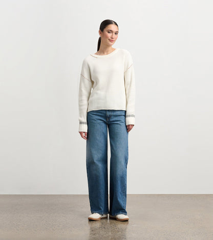 Hatley Waffle Knit Sweater - Cream