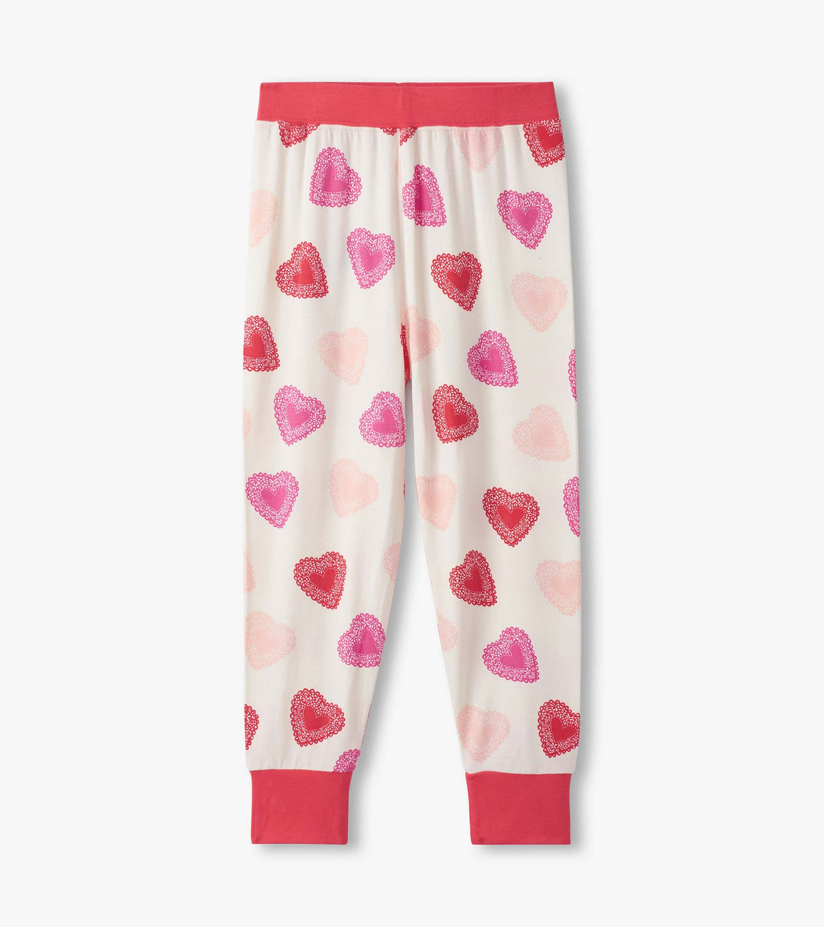Hatley Girls Cut Out Hearts Pajama Set