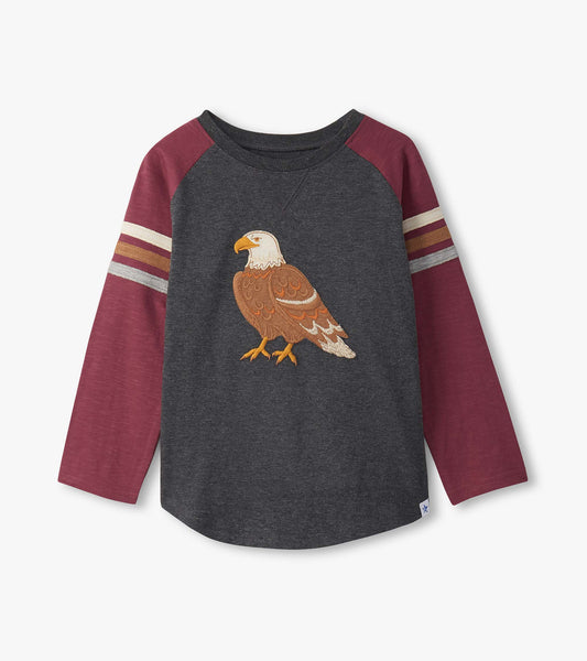 Hatley Boys Eagle Long Sleeve Raglan T-Shirt