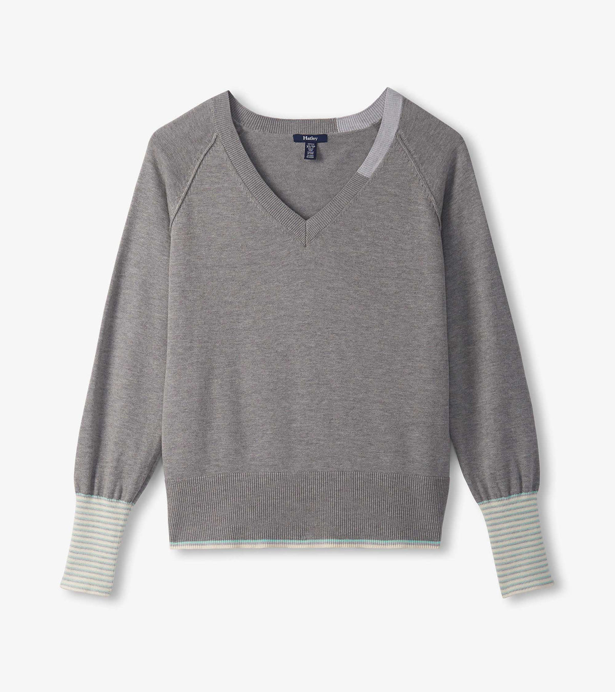 Hatley Cary V-Neck Sweater - Charcoal Melange