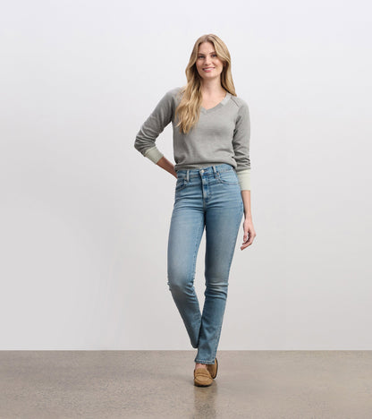 Hatley Cary V-Neck Sweater - Charcoal Melange