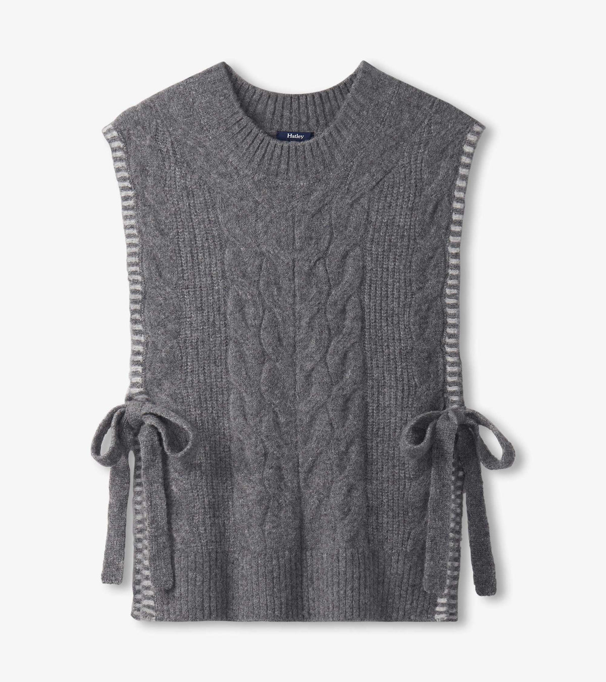 Hatley Side-Tie Sweater Vest - Charcoal Melange