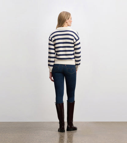 Hatley Johnny Collar Sweater - Nautical Stripes