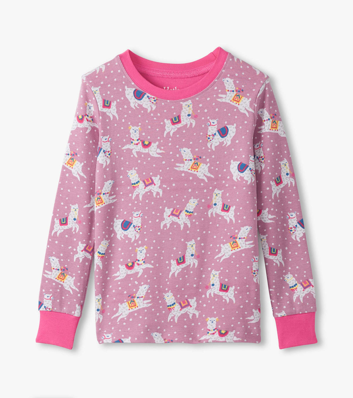 Hatley Girls Dancing Alpacas Cotton Pajama Set