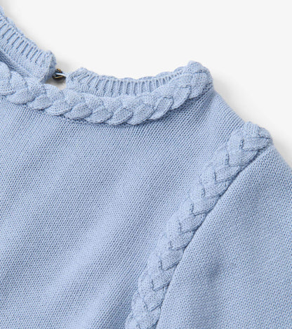 Hatley Braided Sweater - Bright Denim Blue