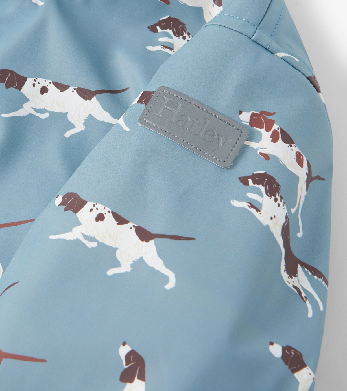 Hatley Boys Hunting Dogs Sherpa Lined Zip-Up Rain Jacket
