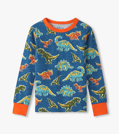 Hatley Boys Dino Roar Cotton Pajama Set