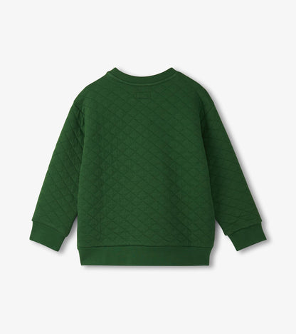 Hatley Boys Eden Green Quilted Pullover