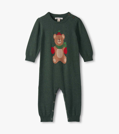 Hatley Baby Boys Teddy Bear Sweater Romper