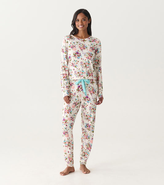 Hatley Women's Fall Floral Bamboo Pajama Set