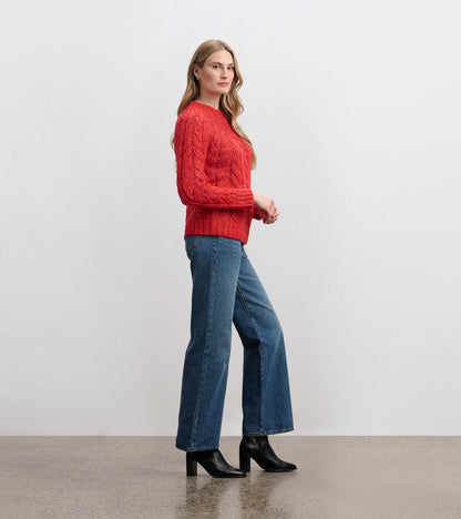 Hatley Dylan Cable Knit Sweater - Red