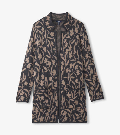 Hatley Sweater Blazer - Floral Vines