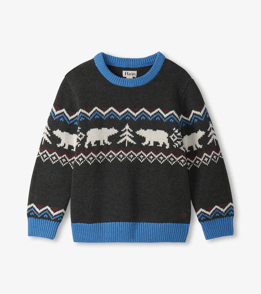 Hatley Boys Polar Winter Crew Neck Sweater