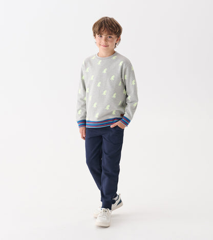 Hatley Boys Monster Glow in the Dark Pullover Sweatshirt
