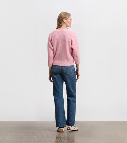 Hatley Cross Over Sweater - Pastel Pink