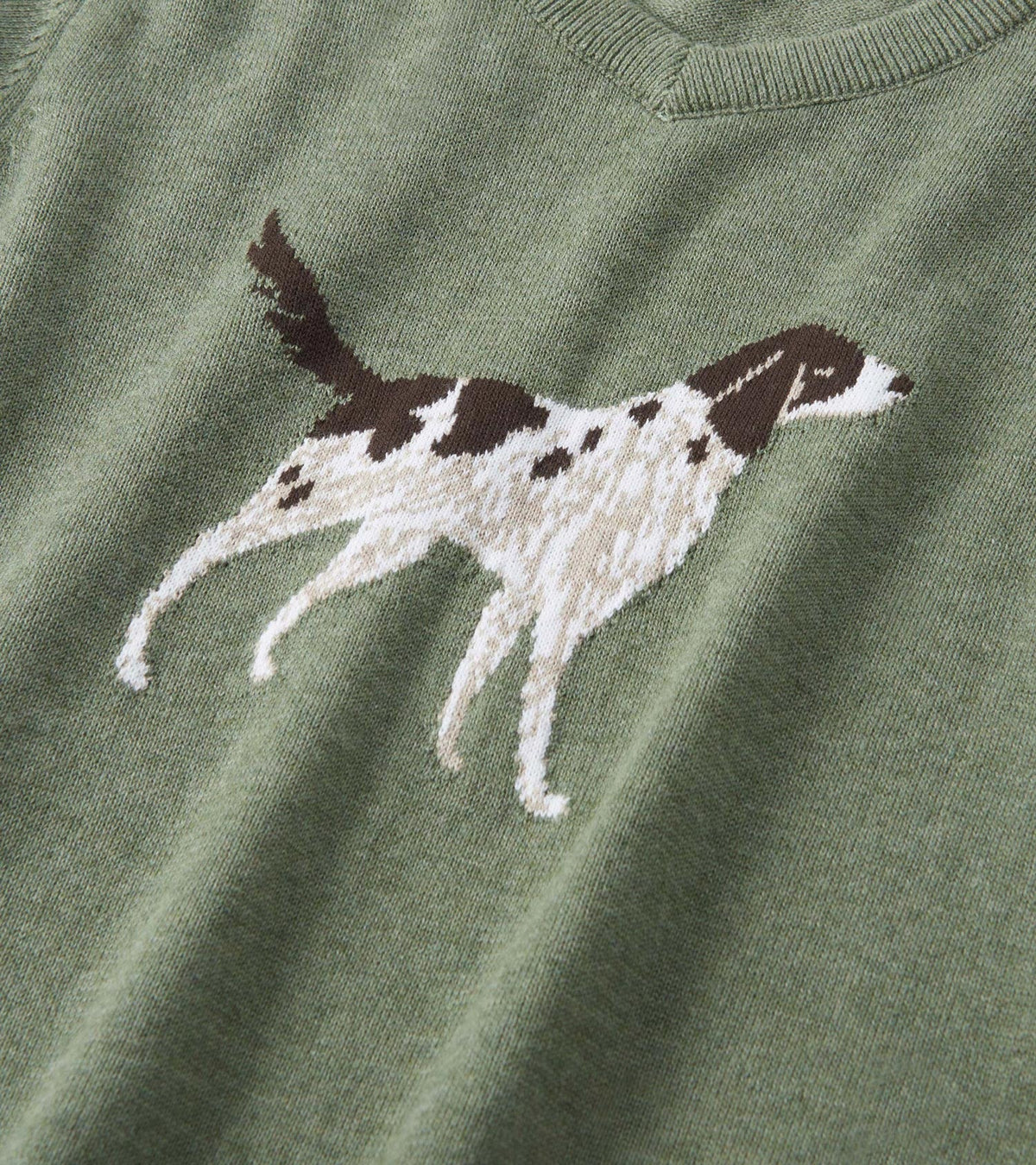 Hatley Boys Hunting Dogs V-Neck Sweater