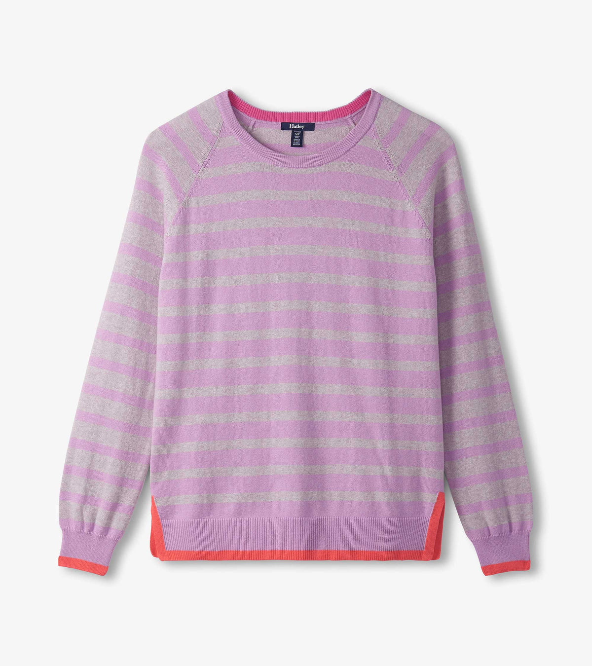 Hatley Olivia Sweater - Lilac Pink Stripes