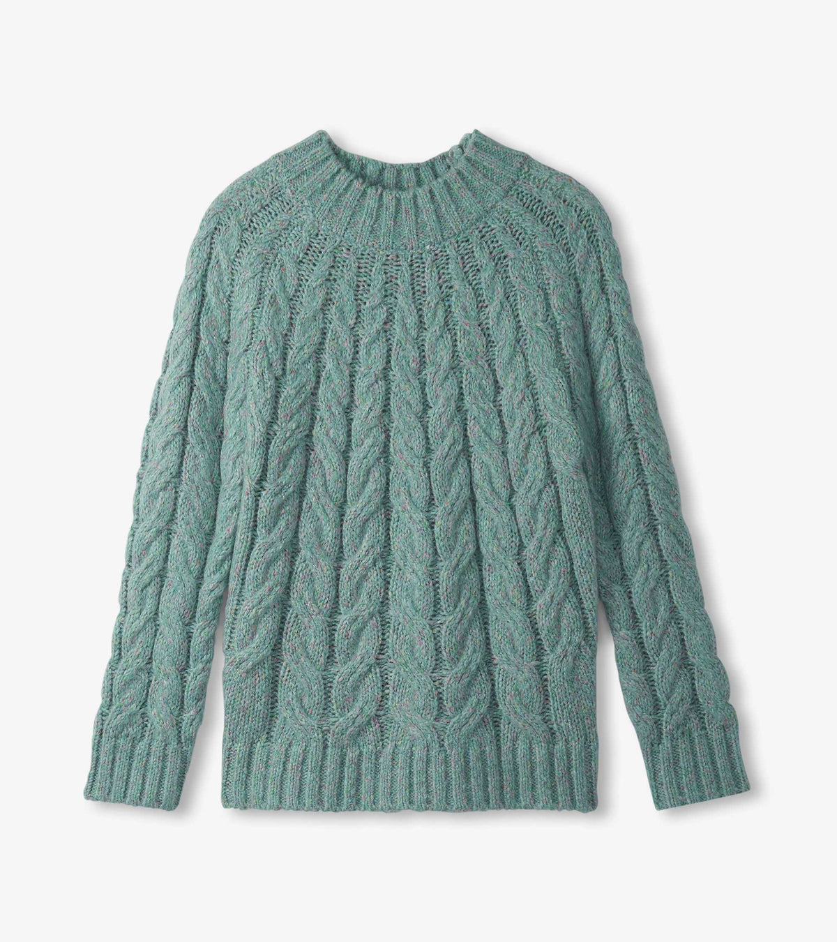Hatley Dylan Cable Knit Sweater - Light Turquoise