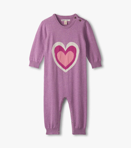 Hatley Baby Girls Hearts Sweater Romper