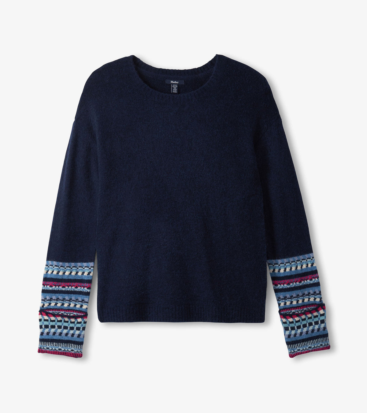 Hatley Jacquard Cuff Sweater - Navy