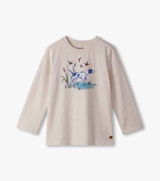 Hatley Boys Hunting Dogs Long Sleeve Graphic Tee