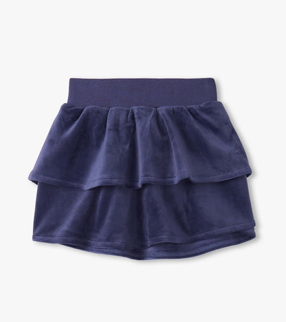 Hatley Girls Patriot Blue Velour Skirt